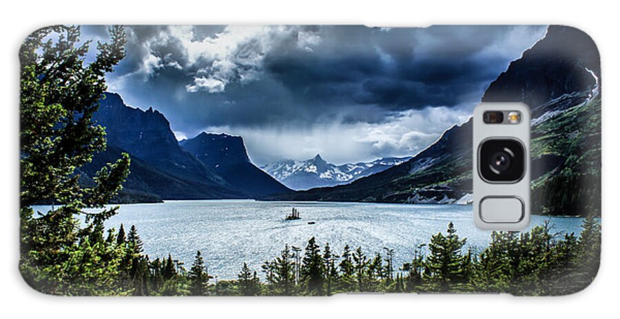 St. Mary Galaxy Case featuring the photograph Saint Mary Lake by Jim McCain