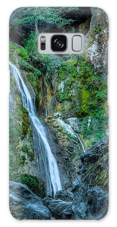 Big Sur Galaxy Case featuring the photograph Salmon Falls by George Buxbaum