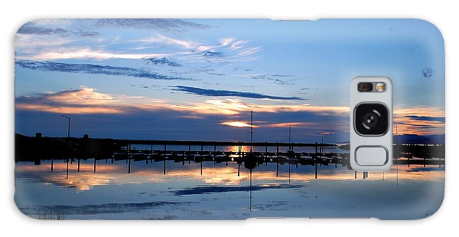Sunset Galaxy Case featuring the photograph Salt Lake Marina Sunset by Matt Quest
