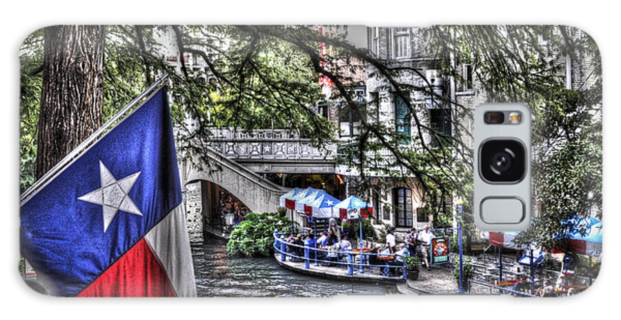 San Antonio Galaxy S8 Case featuring the photograph San Antonio Flag by Deborah Klubertanz
