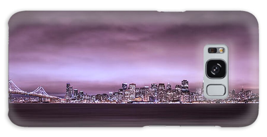 San Fransisco Galaxy Case featuring the photograph San Fransisco Cityscape Panorama by Brad Scott