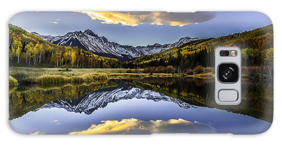 Nature Galaxy Case featuring the photograph San Juan's Fire in the Sky by Steven Reed