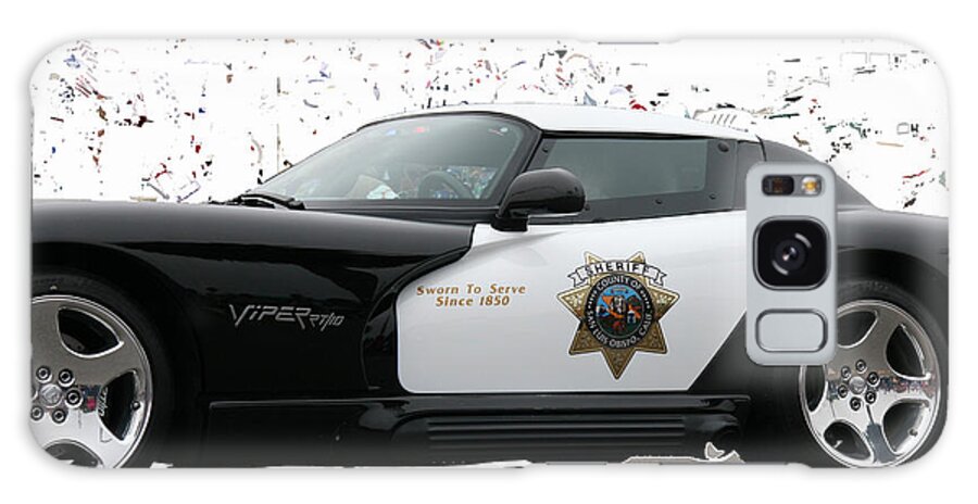 San Luis Obispo Galaxy Case featuring the photograph San Luis Obispo County Sheriff Viper Patrol Car by Tap On Photo