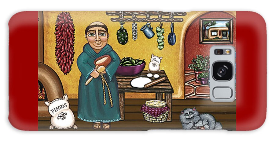 San Pascual Galaxy Case featuring the painting San Pascuals Kitchen by Victoria De Almeida