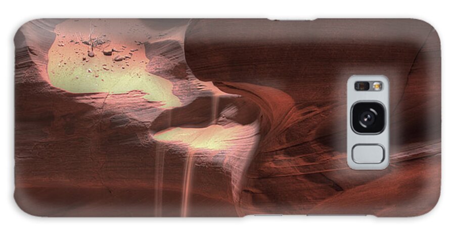 Slot Canyon Galaxy Case featuring the photograph Antelope Canyon Sand flow by Jonathan Davison