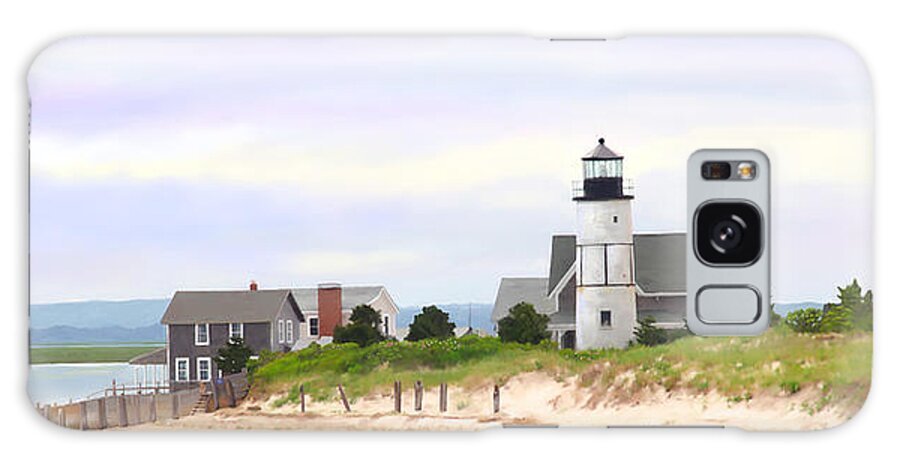 Digital Painting Galaxy Case featuring the painting Sandy Neck Lighthouse by Michelle Constantine