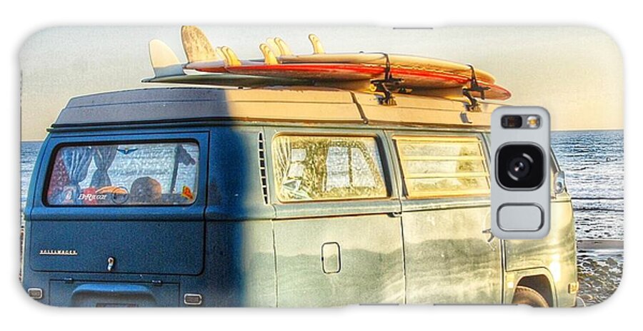 San Onofre Galaxy Case featuring the photograph Sano VW Bus by Hal Bowles