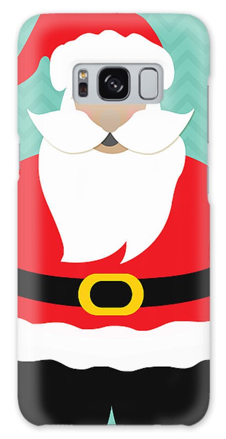 Santa Galaxy Case featuring the digital art Santa Claus with Medium Skin Tone by Linda Woods
