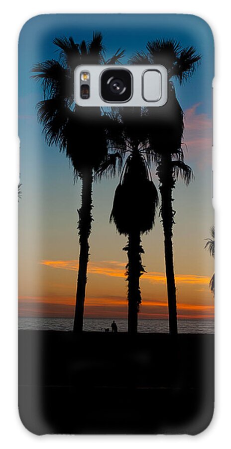 Palm Galaxy S8 Case featuring the photograph Santa Monica Sunset by David Smith