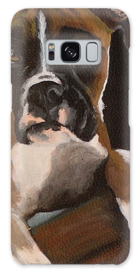 Boxer Galaxy Case featuring the painting Sasha by Carol Russell