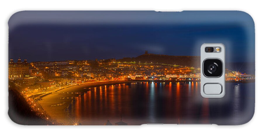 Europe Galaxy S8 Case featuring the photograph Scarborough Night Lights at Sunrise by Dennis Dame