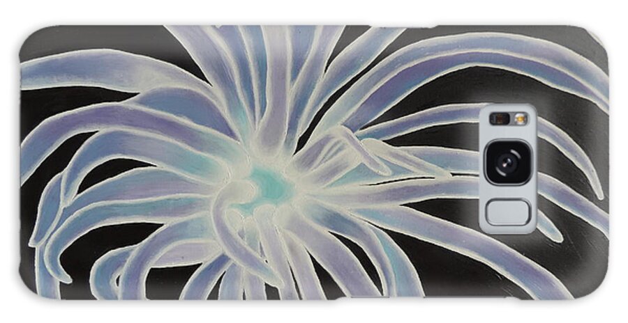 Aquatic Galaxy Case featuring the painting Sea Anemone by Dianna Lewis