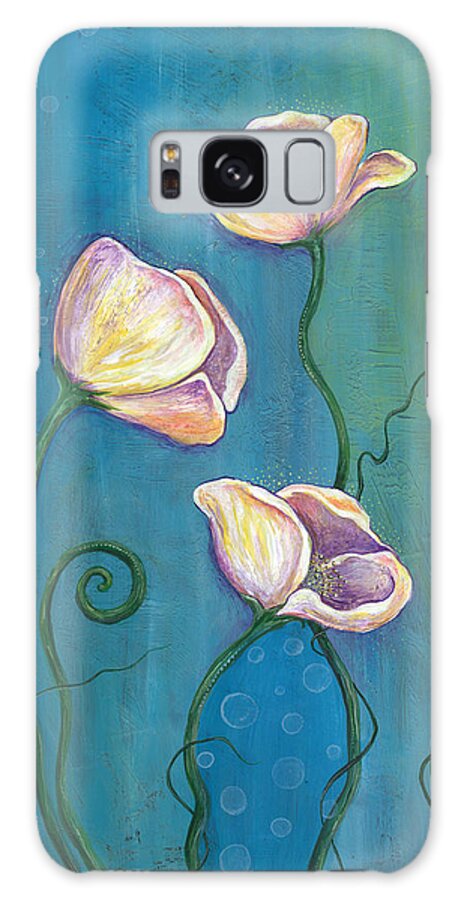 Floral Galaxy Case featuring the painting Sea Blossoms by Tanielle Childers
