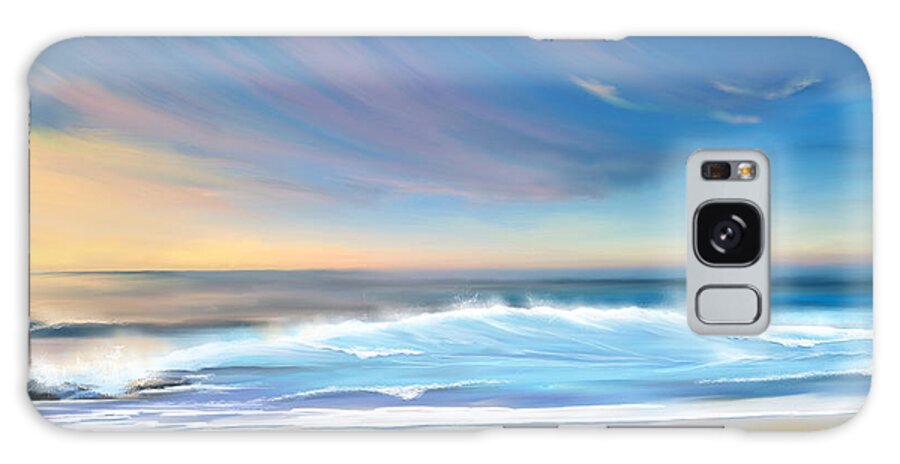 Ocean Canvas Galaxy Case featuring the digital art Sea coast escape by Anthony Fishburne