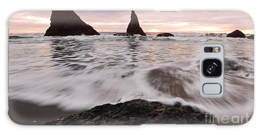 Sunset Galaxy S8 Case featuring the photograph Sea Stacks at Bandon by Vivian Christopher