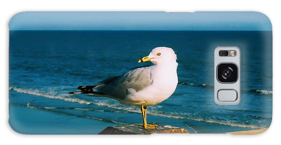 Seagull Galaxy Case featuring the digital art Seagull by Kara Stewart