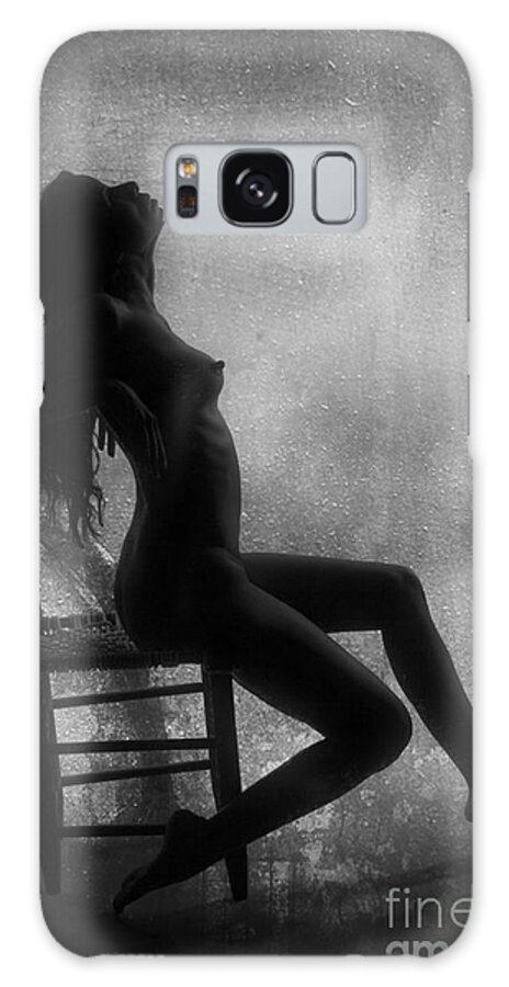 Silhouette Galaxy S8 Case featuring the photograph Seated Nude Silhouette 3 by Kendree Miller