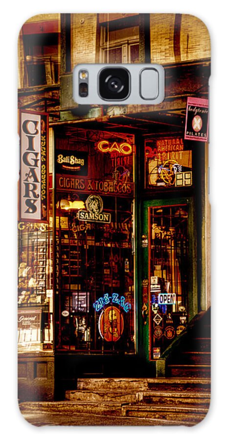 Seattle Cigar Shop Galaxy Case featuring the photograph Seattle Cigar Shop by David Patterson