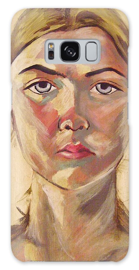 Self-portrait Galaxy Case featuring the painting Self-Portrait by Therese Legere