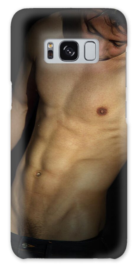 Male Nude Galaxy Case featuring the photograph Sensual by Mark Ashkenazi