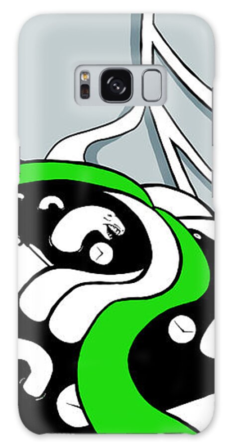Snake Galaxy Case featuring the digital art Serpent of Time by Craig Tilley