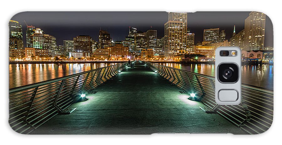Skyline Galaxy Case featuring the photograph SF Pier 14 by Mike Ronnebeck
