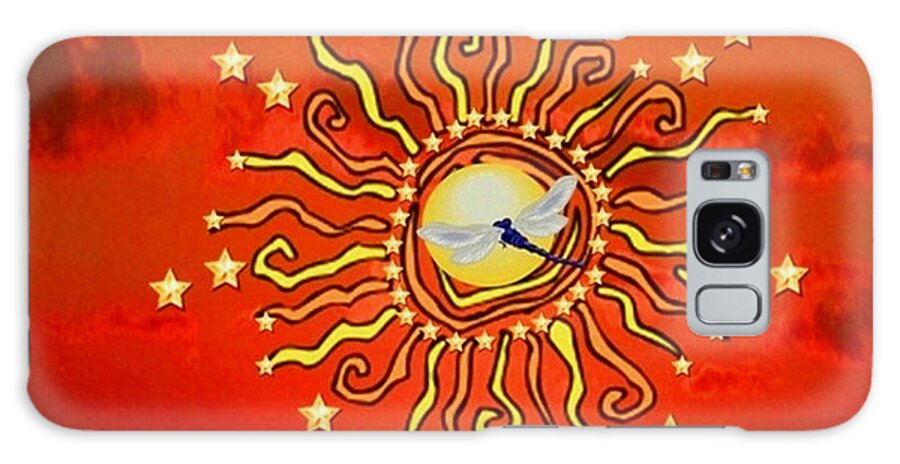 Sun Galaxy S8 Case featuring the digital art Shaman Sun by Mary Anne Ritchie