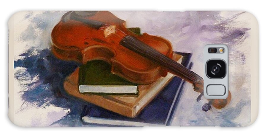 Violin Galaxy Case featuring the painting Sharply Inclined by K M Pawelec