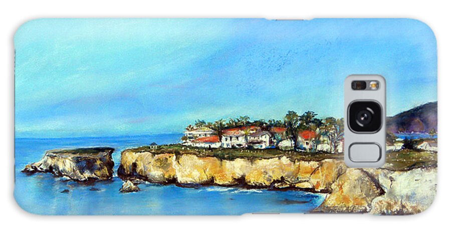Seascape Galaxy Case featuring the painting Shell Beach California by Hilda Vandergriff