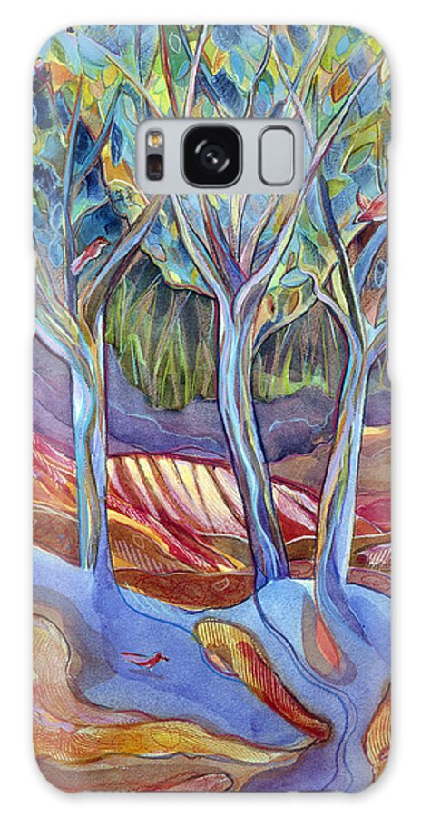 Jen Norton Galaxy Case featuring the painting Shelter 1 by Jen Norton