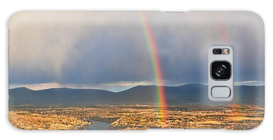 Rainbow Galaxy Case featuring the photograph Shenandoah Valley Winter Rainbow by Lara Ellis