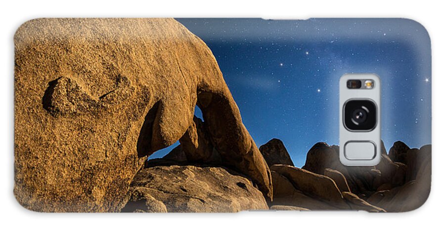 Meteor Shower Galaxy Case featuring the photograph Shooting Star by Tassanee Angiolillo