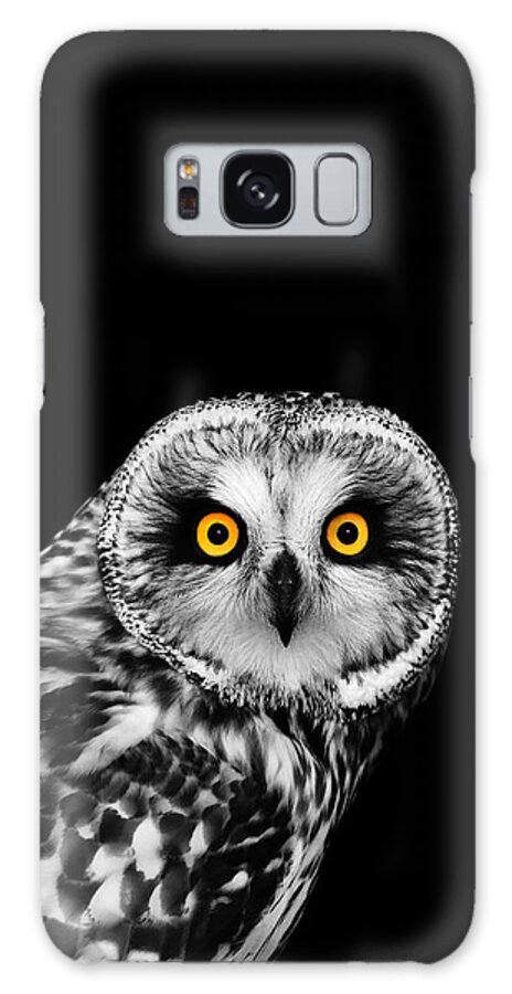 Short Eared Owl Galaxy Case featuring the photograph Short-Eared Owl by Mark Rogan