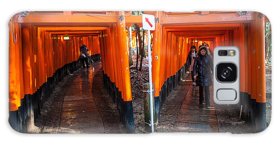 Fushimi Inari-taisha Galaxy Case featuring the photograph Shrine Walk by Randy Green