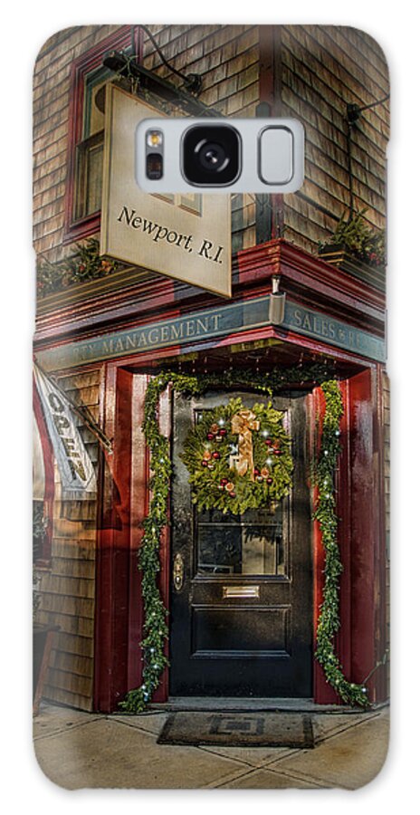 Newport Galaxy Case featuring the photograph Sidewalk Greetings by Robin-Lee Vieira