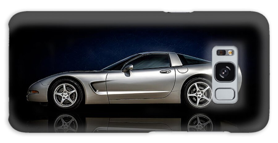Corvette Galaxy Case featuring the digital art Silver C5 by Douglas Pittman