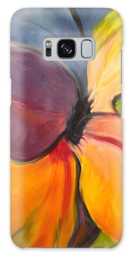Flower Galaxy S8 Case featuring the painting Six Petals by Karen Carmean