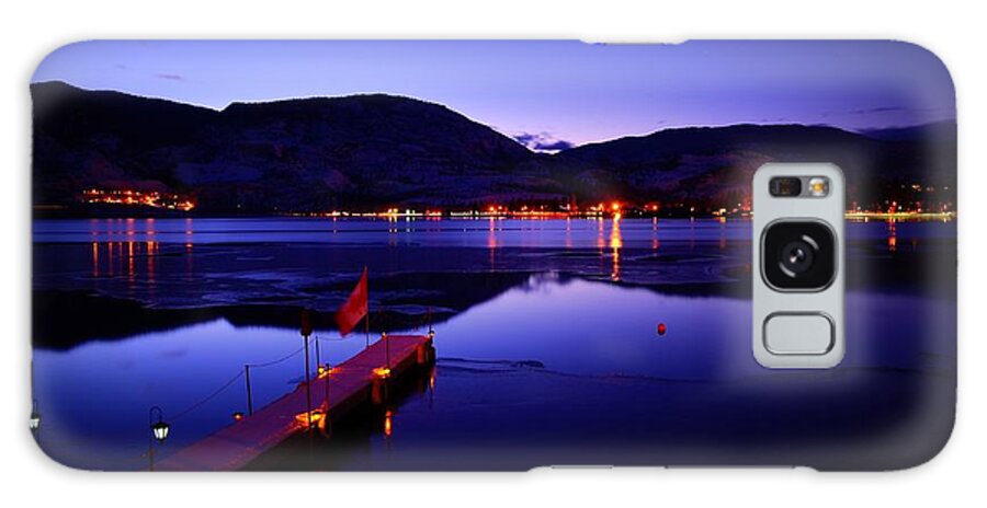 Ice Galaxy Case featuring the photograph Skaha Lake - nICE Night by Guy Hoffman