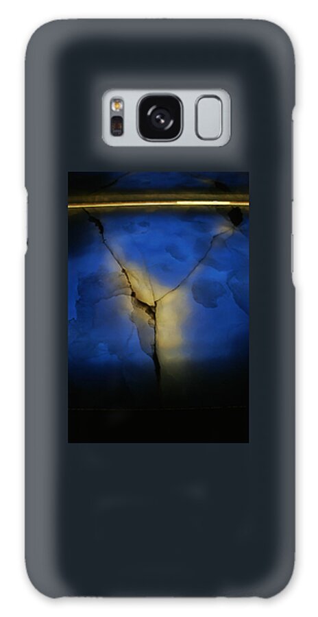 Cracked Galaxy Case featuring the photograph SKC 0243 Cracked Y by Sunil Kapadia