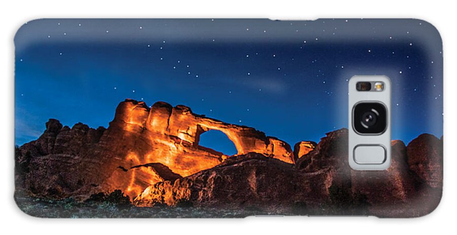  Galaxy Case featuring the photograph Sky Line Light by Daniel Hebard
