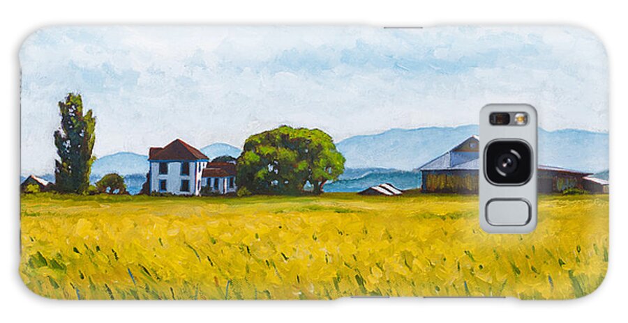 Farm Galaxy Case featuring the painting Smith Farm by Stacey Neumiller