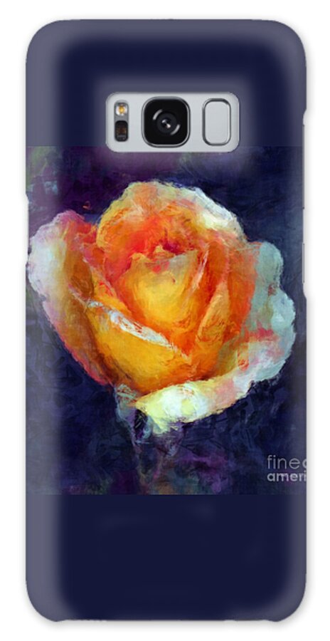 Rose Galaxy Case featuring the painting Smoke and Flame by RC DeWinter