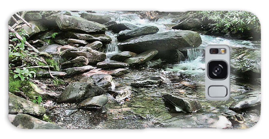 Victor Montgomery Galaxy Case featuring the photograph Smokey Mountain Stream by Vic Montgomery