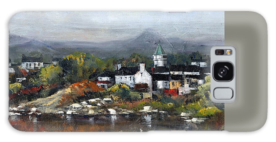 Val Galaxy Case featuring the painting Kerry... Sneem Village by Val Byrne