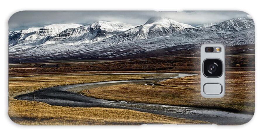 Scenics Galaxy Case featuring the photograph Snow-covered Mountains In Hof, Iceland by Anna Gorin