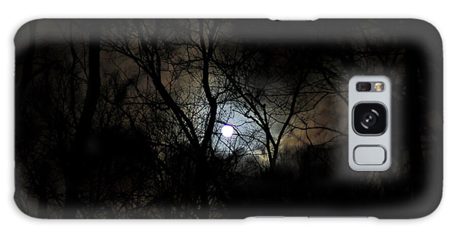 Snow Moon 2015 Galaxy Case featuring the photograph Snow Moon Rising by PJQandFriends Photography