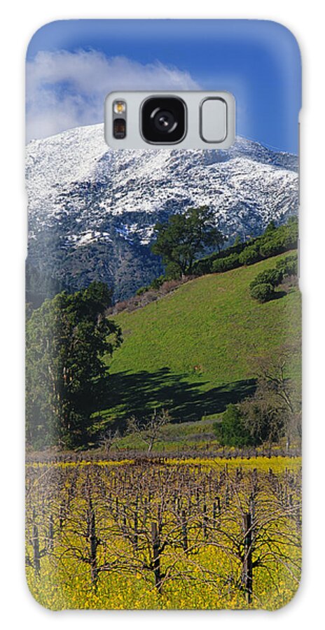 Rare Snow Galaxy Case featuring the photograph 4B6385-Snow on Mt. St. Helena in Napa Valley by Ed Cooper Photography