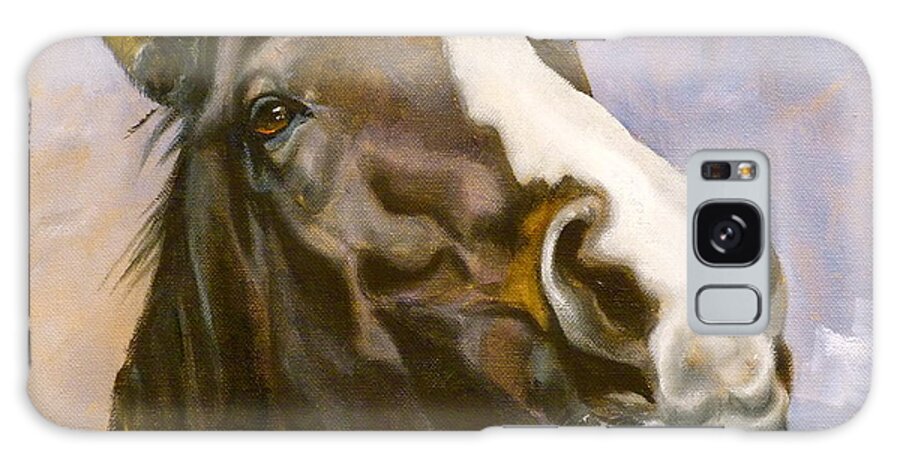 Horse Galaxy Case featuring the painting Hot to Trot by Susan A Becker