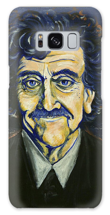 Kurt Vonnegut Galaxy Case featuring the painting So It Goes by Christine Marie Rose