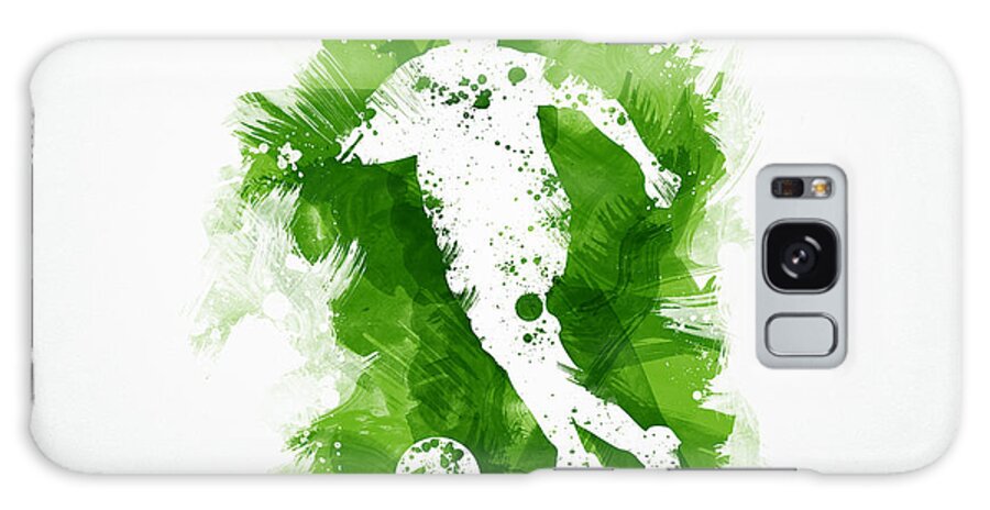 Art Galaxy Case featuring the digital art Soccer Player by Aged Pixel